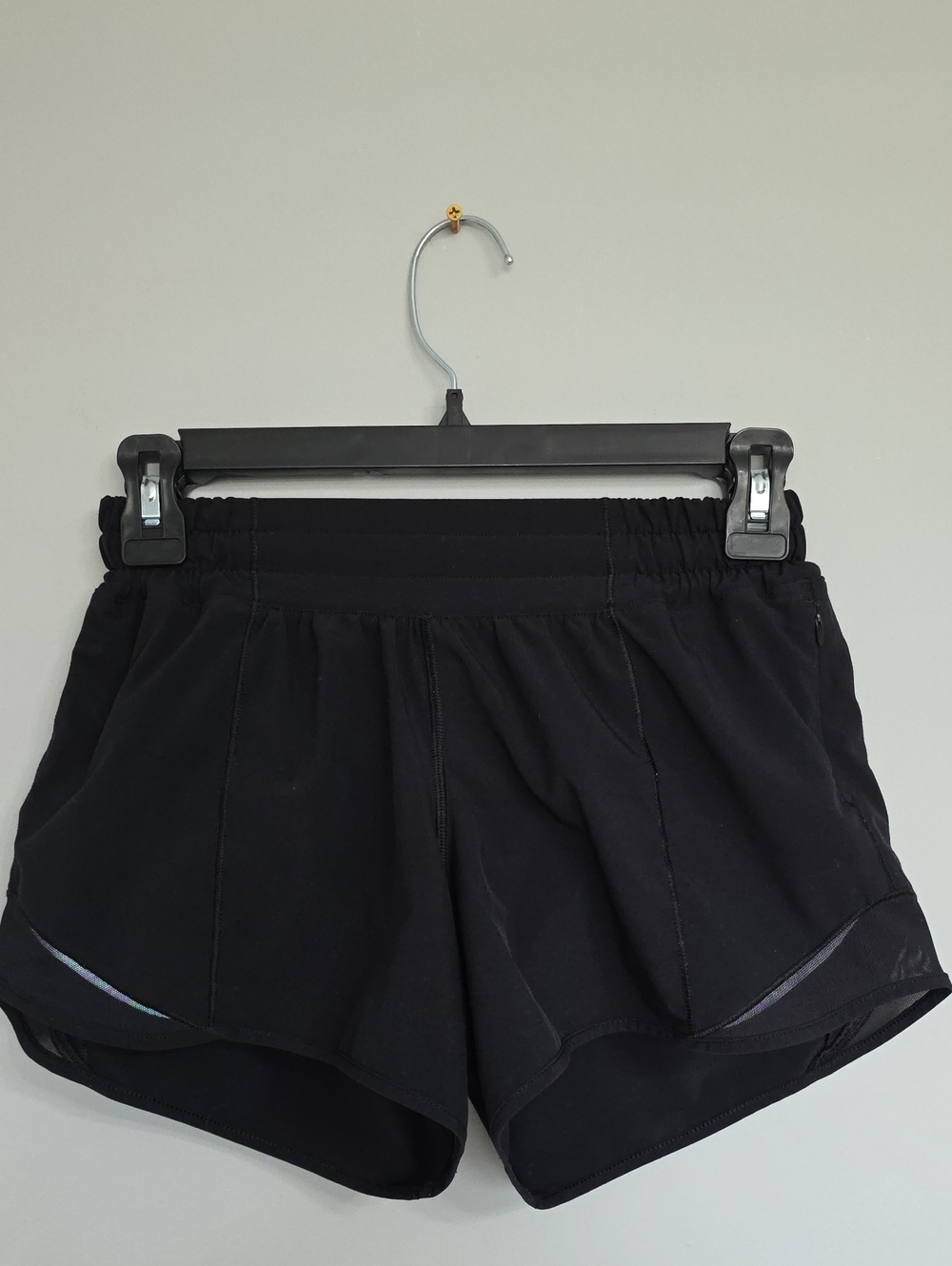 lululemon athletica Black Running Shorts with Reflective Trim